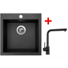 Set Sinks Viva 455 Metalblack + Elka čierna matná