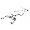 Milltek Sport výfukový systém Turbo-back bez Hi-Flow sportovního katalyzátoru s rezonátorem (tišší) pro Ford Focus MK2 RS 2.5T 305PS 2009-2010, typ koncovky: DTM leštěné