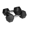 Rebel RBA-2325-06 Pogumované litinové činky HEX 2 x 6 kg