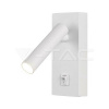Nástenné LED bodové svetlo 2W štvorcové 4000K biele VT-402 (V-TAC)