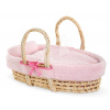 Prútený košík s prikrývkou a vankúšom pre bábiku Braided Basket Set Plush Corolle pre 36-42 cm bábiku