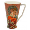 HOME ELEMENTS Porcelánový hrnček 500 ml, Mucha tmavý