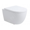 KIELLE OUDEE 52,5cm WC závesné RIMLESS VORTEX+, so sedadlom SoftClose, biela, 30102005