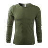 MALFINI FIT-T LONG SLEEVE 119 / Pánske tričko, dlhý rukáv - khaki XXL
