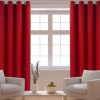 Závěsy Červené na kovová očka Rozměr šířka 140cm x výška 160cm