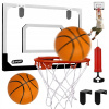 MINI BASKETBALOVÁ SADA, KOŠÍK, TABUĽA, LOPTA, PUMPA PRE DETI 40 CM