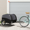 Vozík za bicykel, čierny 45 kg, železo-ForU-94136