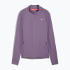 Dámska bežecká mikina PUMA Run For Her Ribbed Full Zip bledá slivka