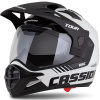 Cassida Enduro prilba Tour 2.0 Dual bielo-čierna s čiernym matným šiltom + zľava 300,- na príslušenstvo - 2XL