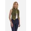 SAKO LA MARTINA WOMAN SLEEVELESS JACKET COTTON MILITARY OLIVE