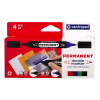 Popisovač pemanentný 1mm a 1-4mm 1666 double 4ks/bal Centropen