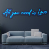 LED neon - All you need is Love Farba neónu: 14 Ľadovo modrá, Šírka neónu: 120cm, Orez neónu: Cut to Shape (výrez do tvaru)