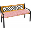 Sedák na lavici prošívaný - 40x140 cm - Kostička červená - Bellatex