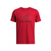 Pánske funkčné tričko s krátkym rukávom Under Armour GL FOUNDATION UPDATE SS červené 1382915-600 - XL