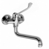 NOVASERVIS Drezová batéria 100 mm lekárska páka METALIA 55, chróm, 55074L/T,0