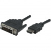 Manhattan 322782 adaptér na video kábel 1 m Typ HDMI (štandard) DVI-D Čierna (322782)