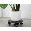 Vozík na rostliny WPC antracit, žebrovaný kulatý
