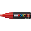 POSCA akrylový popisovač PC-8K - široký hrot - 8 mm - červený