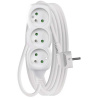 EMOS P0315 PREDLZOVACI KABEL 5 M/3 ZASUVKY/BIELY/PVC/1 MM2