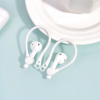 Silikónový háčik Apple AirPods - Biela