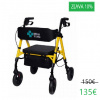 Rehafund Rf-617/z MARSYLIA chodítko pre seniorov štvorkolesové žlté
