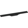 HANSGROHE RainDrain Flex vrchná sada sprchového žľabu 70 cm, skracovateľná, pre inštaláciu ku stene, matná čierna, 56050670