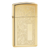 Zippo Slim Brass Venetian 24066