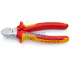 KNIPEX 70 26 160 Boční štípací kleště s malou fazetou, izolov.vícesl.návl., cert. VDE, chromované