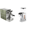 Stone Espresso Mine Green + Rocket Espresso FAUSTINO 3.1, copper