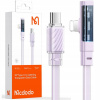 Kábel McDodo USB typ C - Apple Lightning 1,8 m fialový