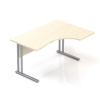 Lenza Ergonomický stôl Visio 140 x 100 cm, pravý, javor