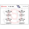 BREMBO Sada brzdových platničiek kotúčovej brzdy BREMBO P 59 045