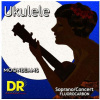 DR Strings Moonbeams Ukulele Clear Fluorocarbon String Set Soprano & Concert