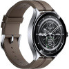 Xiaomi Watch 2 Pro – 4G LTE Silver Case with Brown Leather Strap 47002