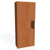 Hobis Policová skriňa Strong, 80x192x40 cm, čerešňa/čerešňa