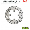 NG748 - predný brzdový kotúč pre modely HONDA CR 80 86-95 (220x88x3)