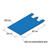Taška HDPE 10kg - modrá, 100 ks