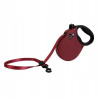 Alcott Adventure Red – reflexné automatické vodítko pre psa, červená, M
