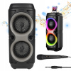 Prenosný reproduktor Bedee Reproduktor Subwoofer RGB čierny 10 W