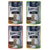 Ekonomické balenie Happy Cat Pouch Meat in Sauce 24 x 85 g - Balíček Mixpackage 2 (4 príchute)