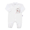 kojenecký overal myška - biely veľ. 68