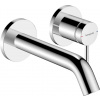 Hansgrohe Tecturis S - Umývadlová batéria pod omietku, s výpusťou, 2-otvorová inštalácia, EcoSmart, chróm 73350000