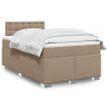 Box spring postel s matrací cappuccino 120x190 cm umělá kůže 3288415