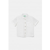 Detská ľanová košeľa United Colors of Benetton 5IPVGQ02H.P.Seasonal biela 90