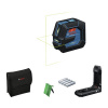 Čiarový laser Bosch Professional GLL 20-22 G 0601065600 zelený vrátane príslušenstva