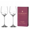 Diamante poháre na biele víno Romance s kamienkami Swarovski 330ml 2KS