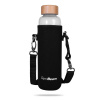 GymBeam Sklenená fľaša Bamboo 600 ml 1430 g