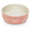 Nobby Cat keramická miska 13,5 cm ružová 250ml