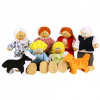 Bigjigs Toys panenky Set rodinky do domečku 7 ks