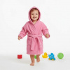 Dětský růžový froté župan s kapucí Dětský svět vel.86 (Dětský froté župan s kapucí, Dětský svět, růžový velikost 86)
